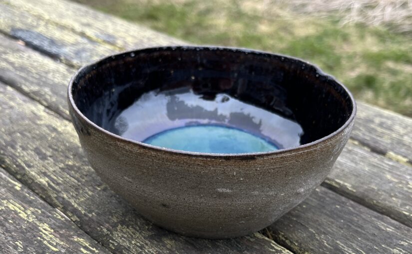 breakfast bowl in stoneware fired earthenware glaze